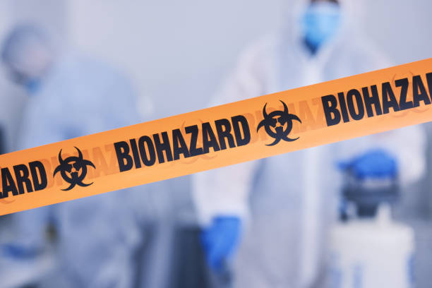Professional Biohazard technician working in Center Point, TX